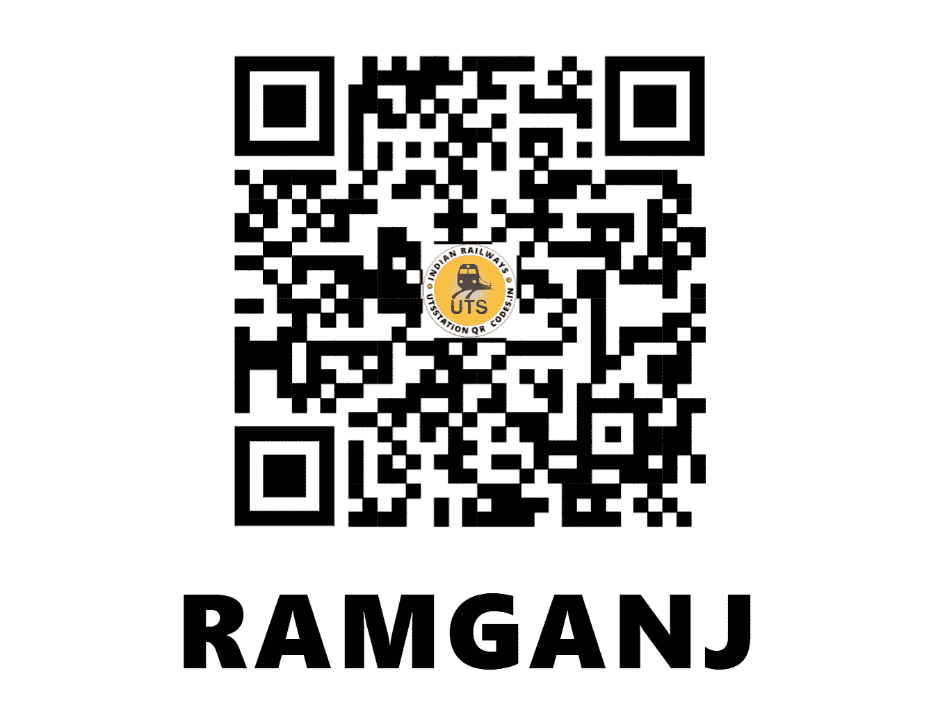 UTS QR Code for RAMGANJ - RMGJ (NR - UTTAR PRADESH)